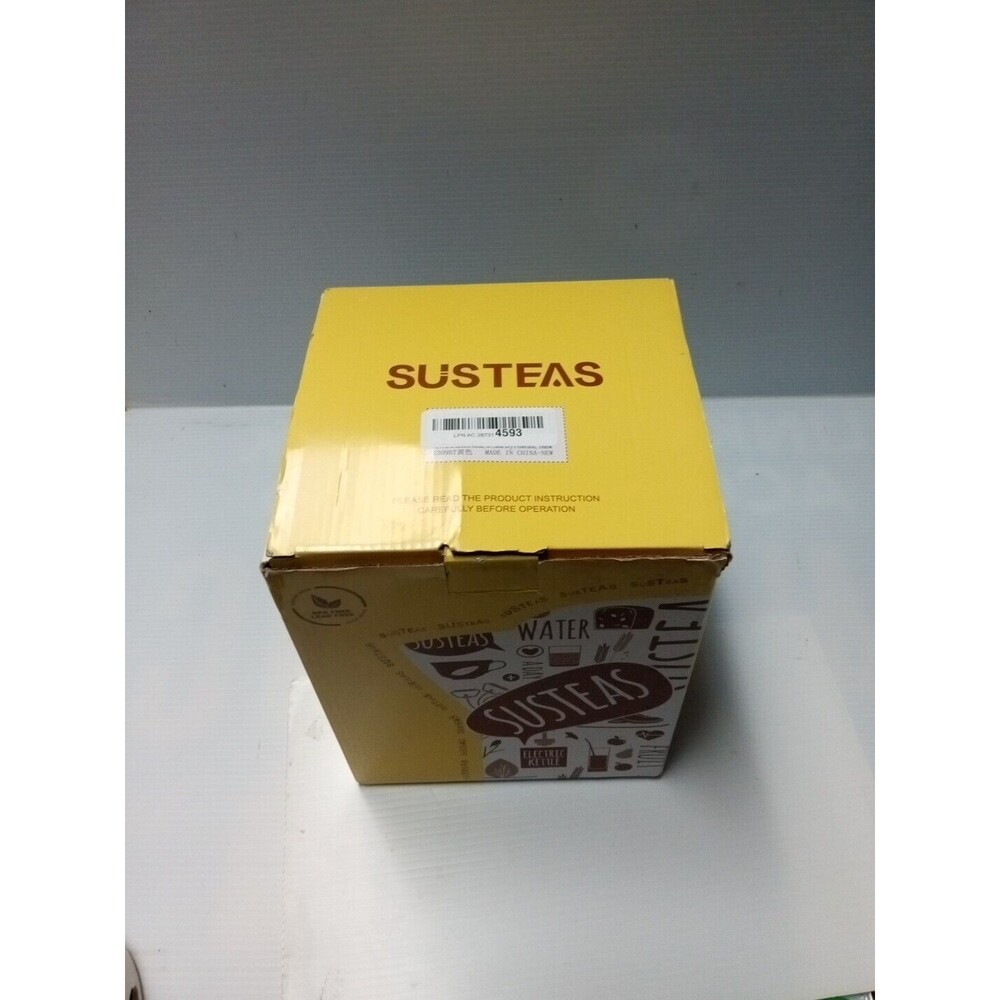 SUSTEAS  Electric Kettle - 57oz Hot Tea Water Boiler with Thermometer, 1500W